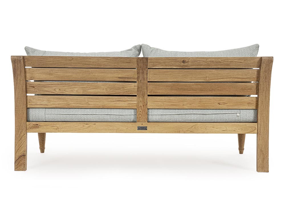 Sofá de tres plazas para salón exterior Karuba de madera de teca Bizzotto - 27