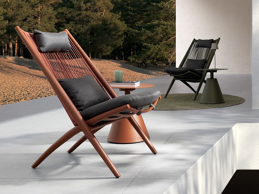 Mesita auxiliar para salón exterior Aloha de aluminio Bizzotto - 13