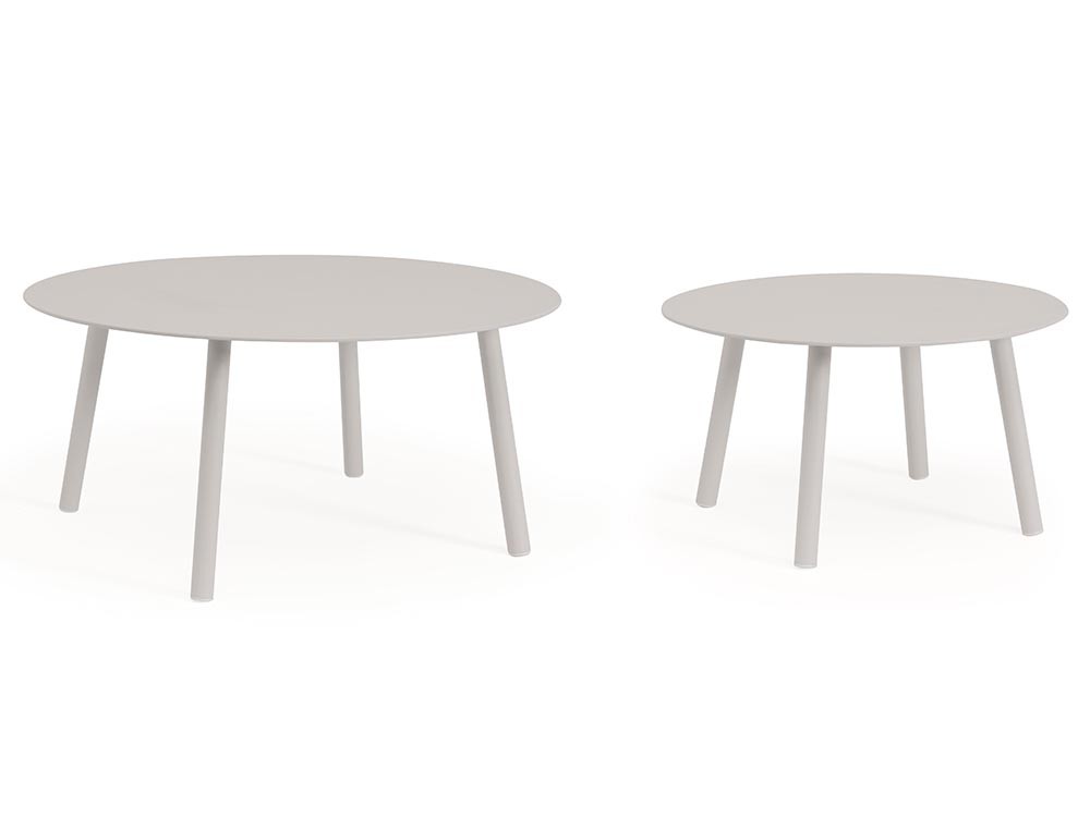 Set de mesas de centro para salón exterior Aminta de aluminio Bizzotto - 3