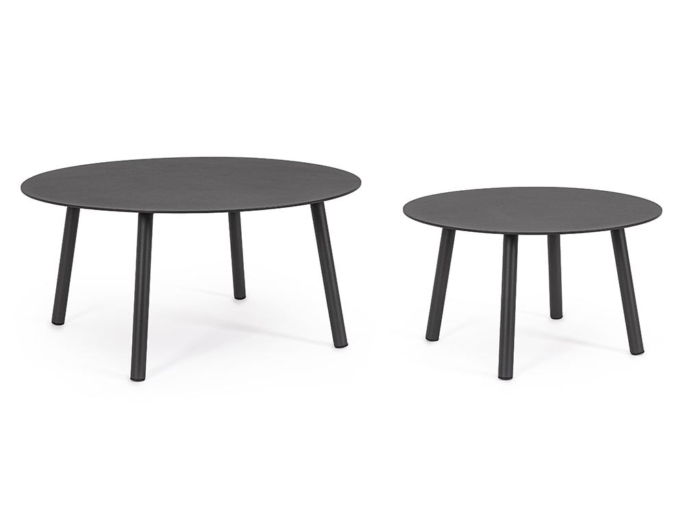 Set de mesas de centro para salón exterior Aminta de aluminio Bizzotto - 2