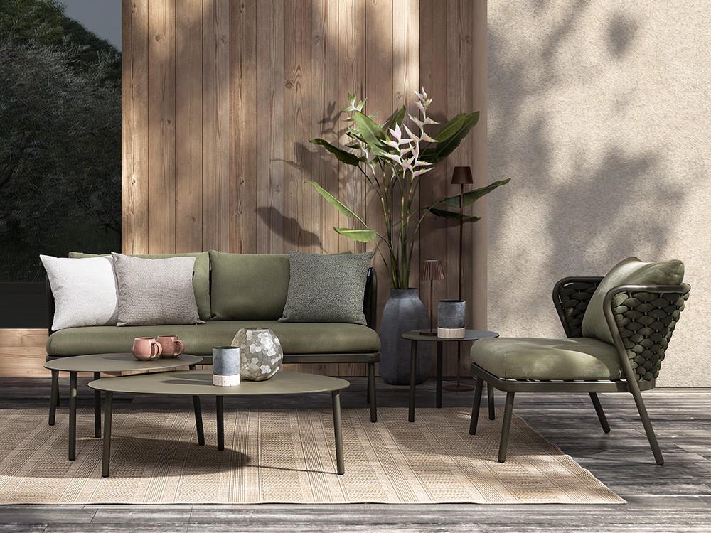 Mesa de centro para salón exterior de aluminio Sparky Bizzotto - 1