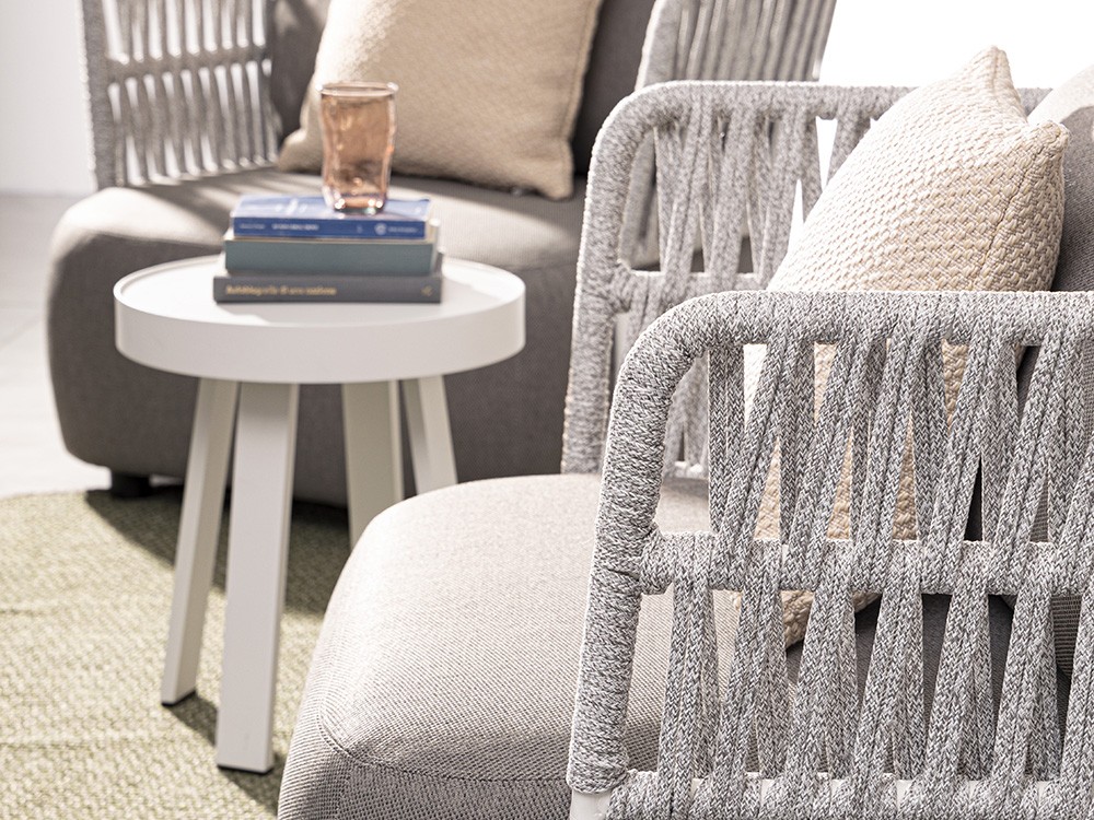 Mesa auxiliar para salón exterior Spyro de aluminio Bizzotto - 8