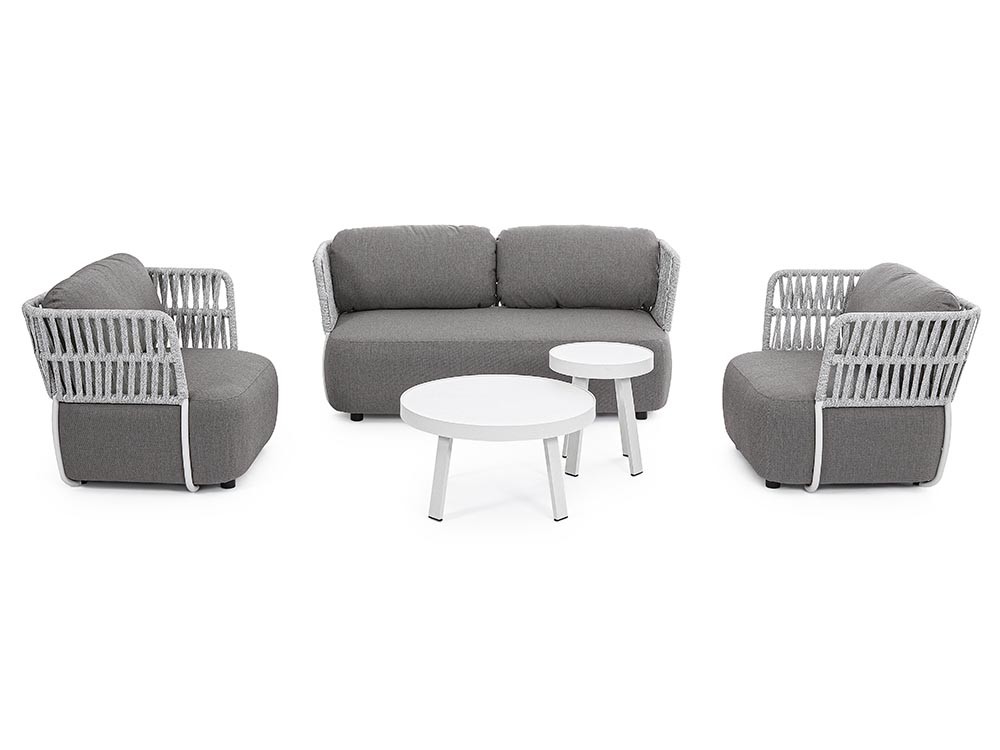 Mesa auxiliar para salón exterior Spyro de aluminio Bizzotto - 9