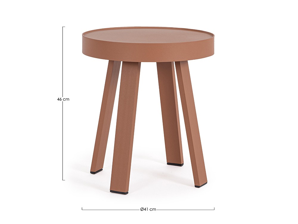 Mesa auxiliar para salón exterior Spyro de aluminio Bizzotto - 10