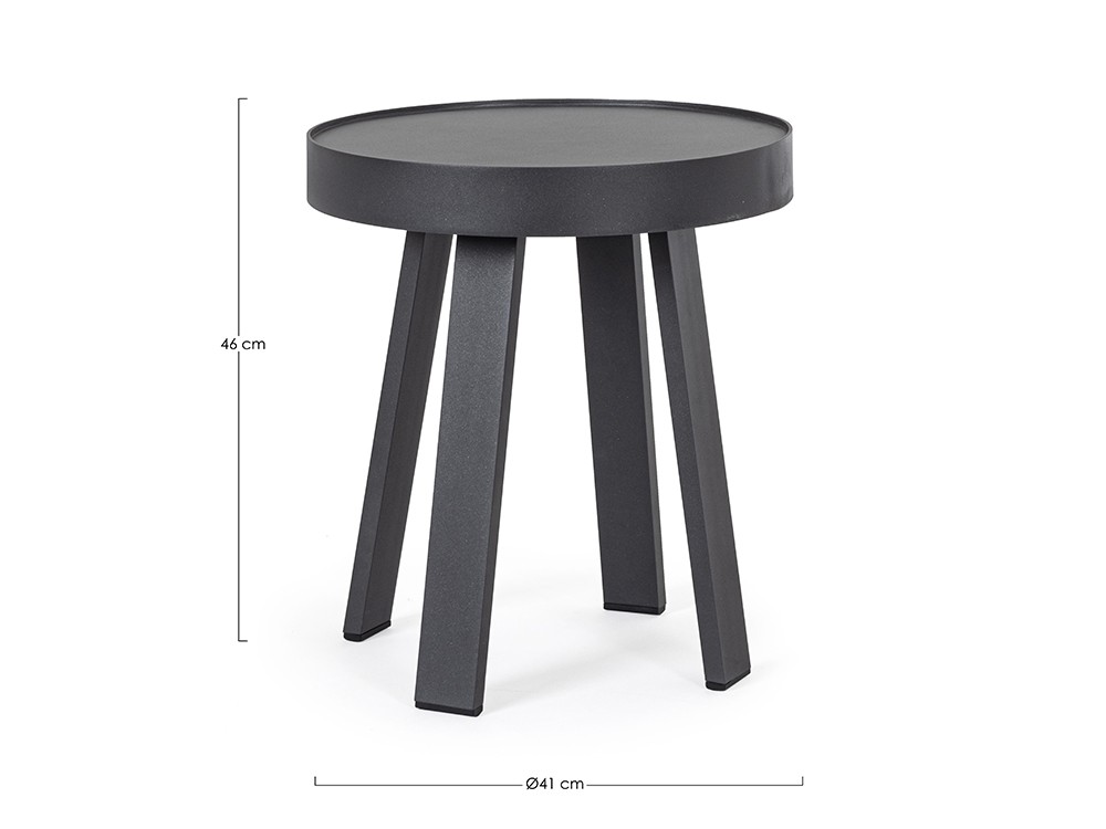 Mesa auxiliar para salón exterior Spyro de aluminio Bizzotto - 12