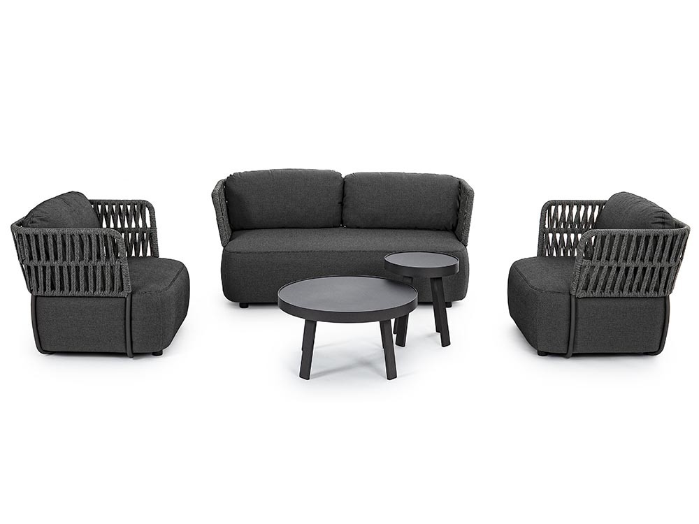 Mesa de centro para salón exterior Spyro de aluminio Bizzotto - 12