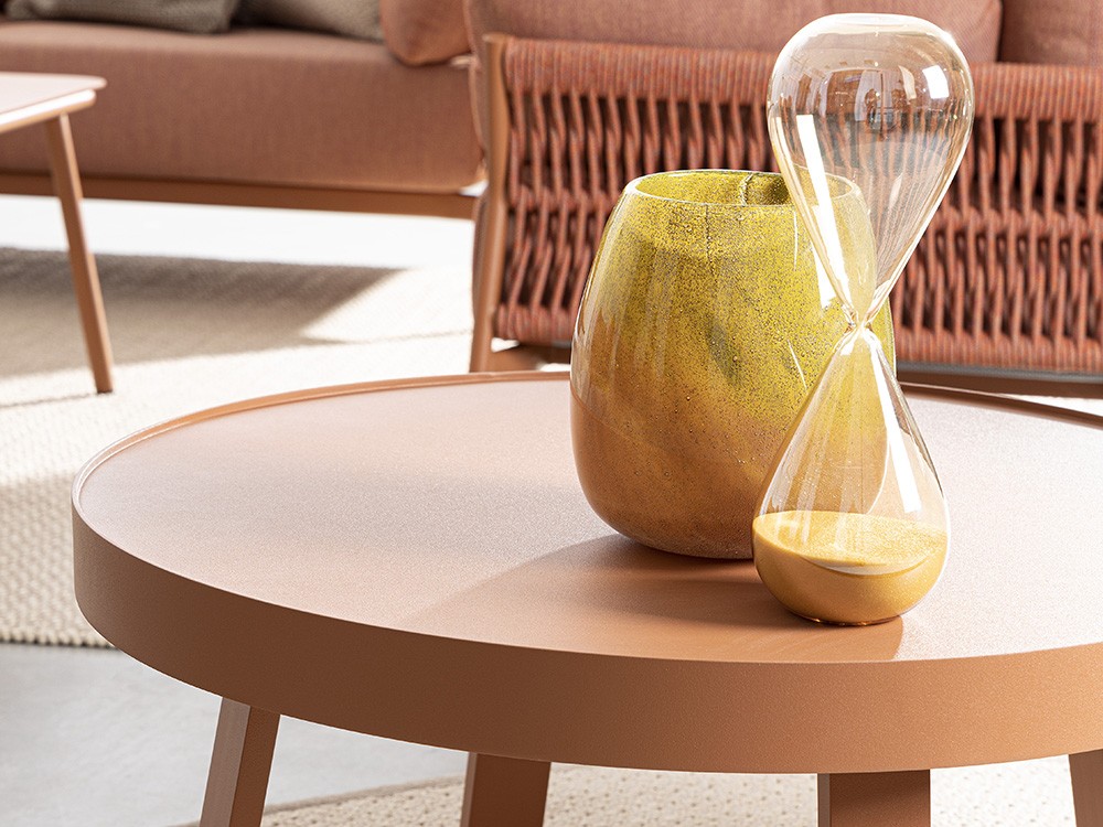 Mesa de centro para salón exterior Spyro de aluminio Bizzotto - 15