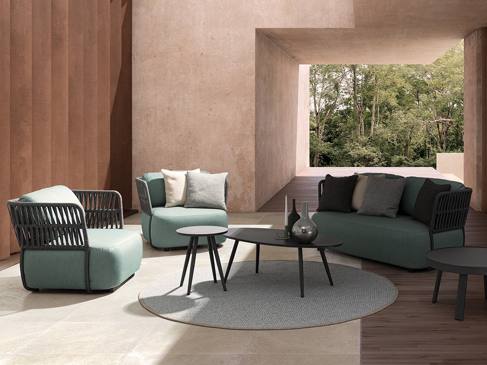 Mesa de centro para salón exterior de aluminio Space de Bizzotto - 11