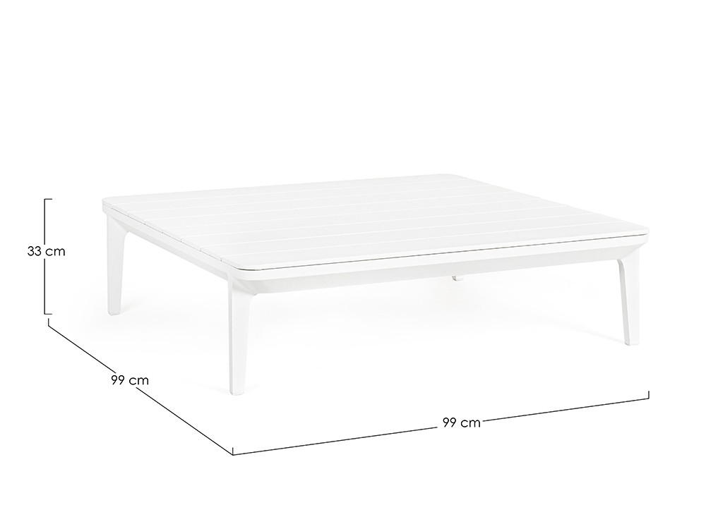 Mesa de centro para salón exterior Matrix de aluminio Bizzotto - 7