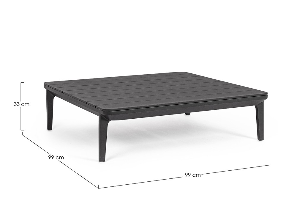 Mesa de centro para salón exterior Matrix de aluminio Bizzotto - 14