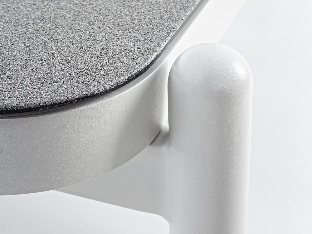 Mesa de centro para salón exterior Florencia de aluminio y cerámica Bizzotto - 9