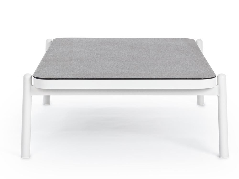 Mesa de centro para salón exterior Florencia de aluminio y cerámica Bizzotto - 7