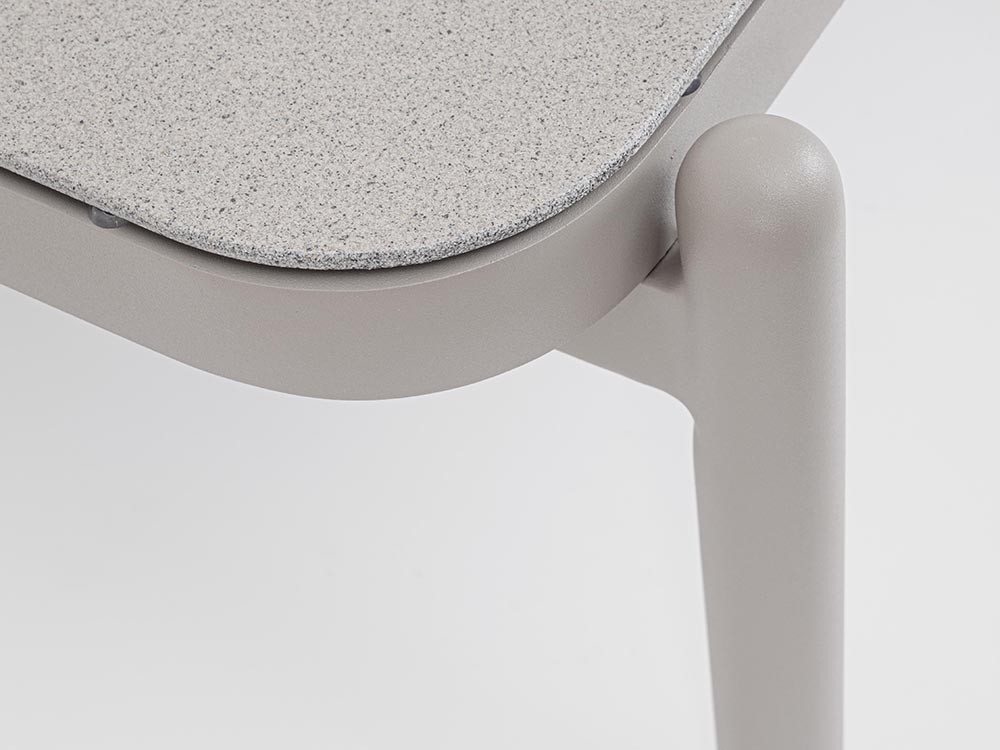 Mesa de centro para salón exterior Florencia de aluminio y cerámica Bizzotto - 11