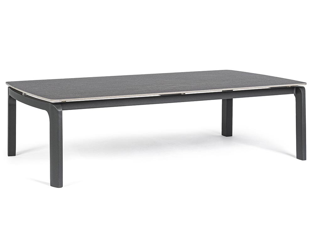 Mesa de centro para salón exterior con estructura de aluminio y sobre cerámico Jalisco Bizzotto - 3