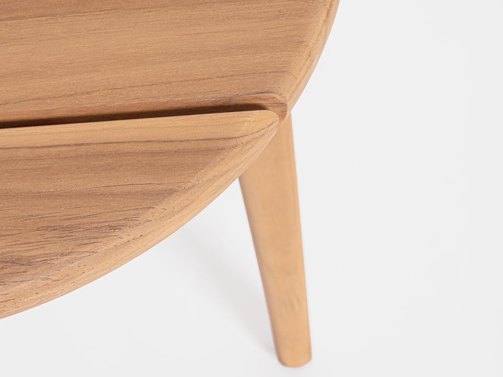 Mesa auxiliar para exterior de madera de teca Tamires Bizzotto - 6