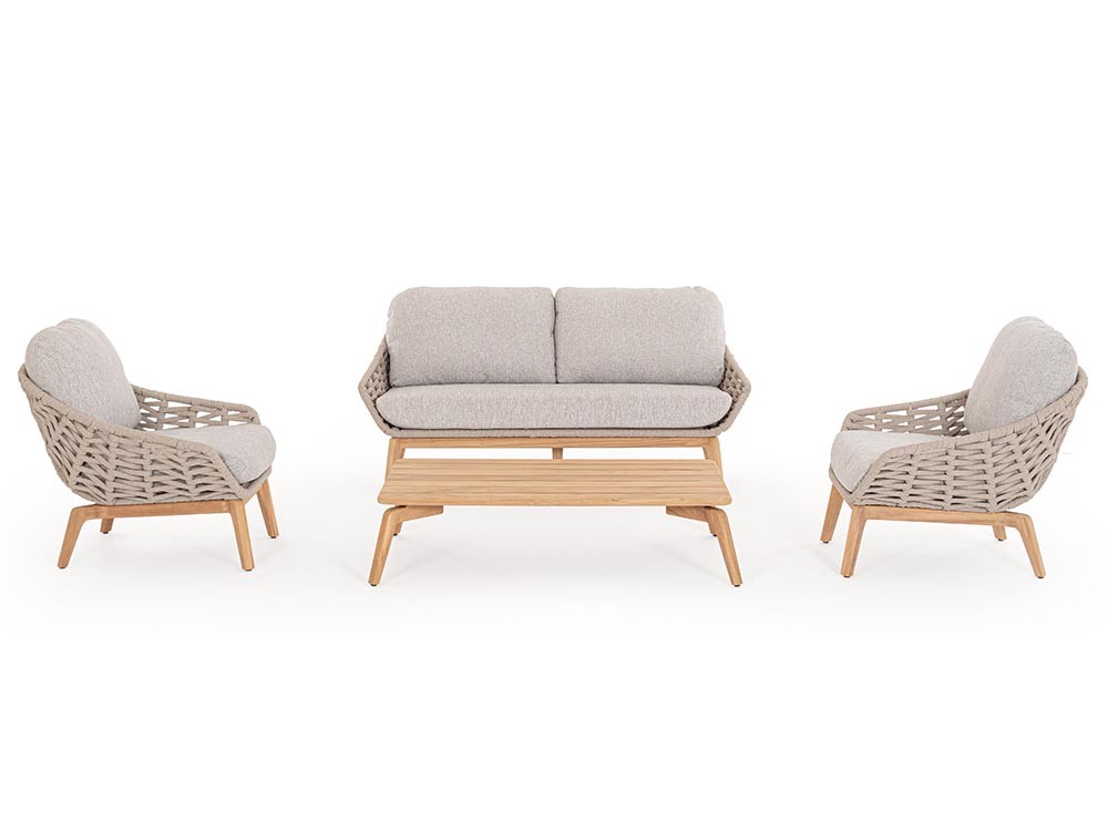 Mesa de centro de madera de teca Tamires en bizzotto - 9