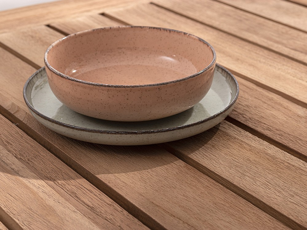 Mesa de centro para salón exterior de madera de teca Ninfa-Xenia de Bizzotto - 13