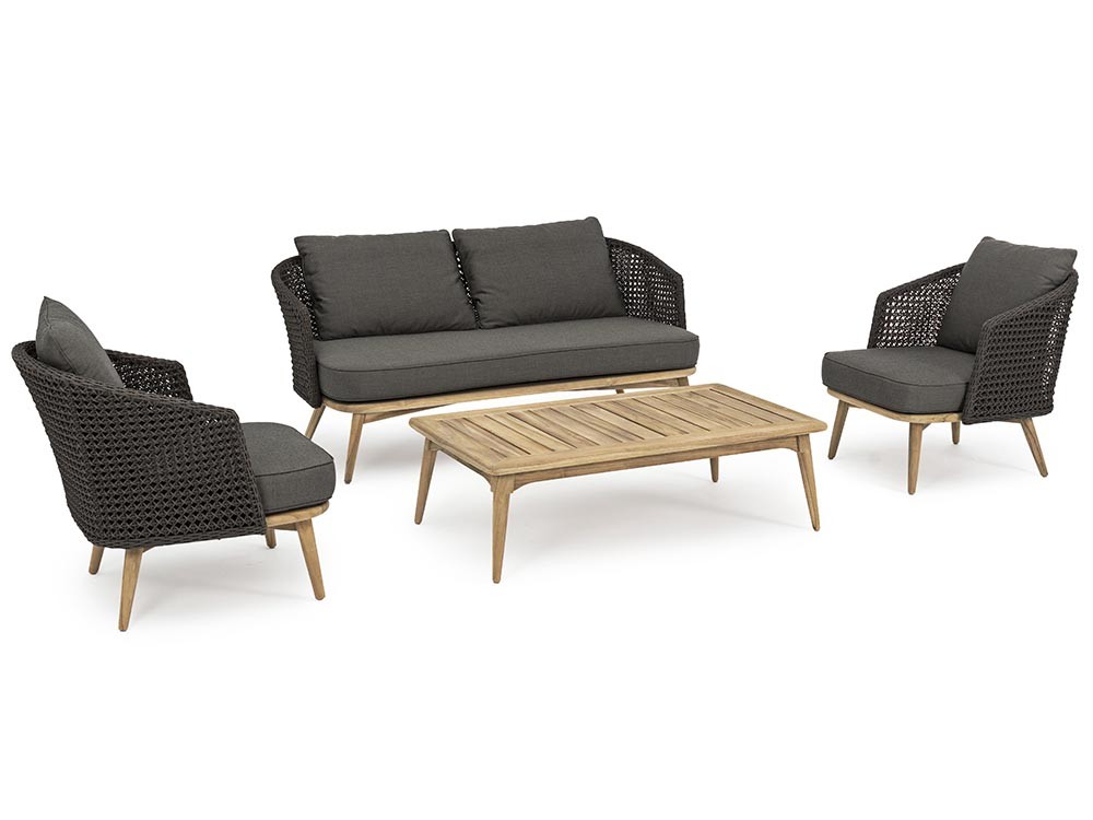 Mesa de centro para salón exterior de madera de teca Ninfa-Xenia de Bizzotto - 14