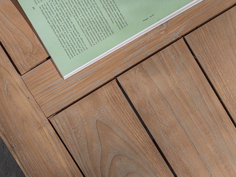 Mesa de centro para salón exterior de madera de teca Bali Bizzotto - 9