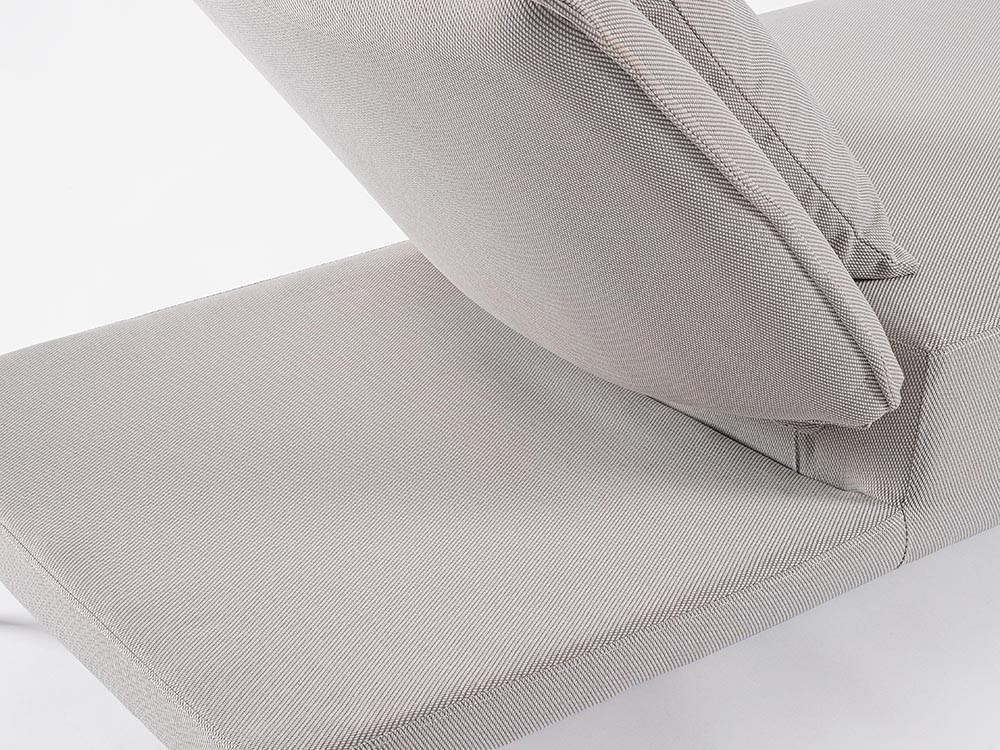 Tumbona con respaldo reclinable Viper de aluminio Bizzotto - 4