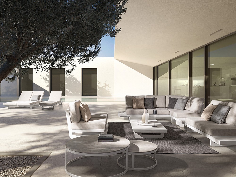 Tumbona con estructura de aluminio Infinity de Bizzotto - 16