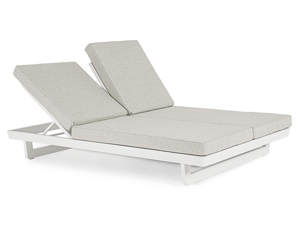 Tumbona doble con estructura de aluminio Infinity de Bizzotto - 18