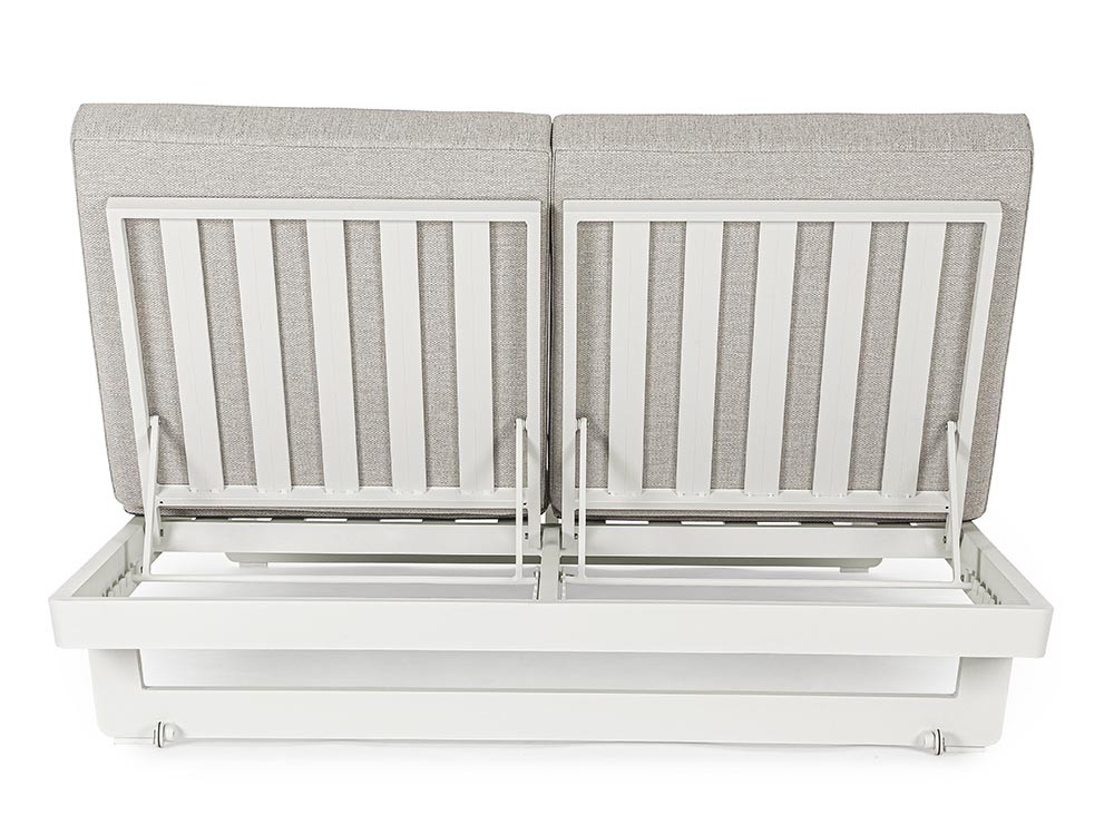 Tumbona doble con estructura de aluminio Infinity de Bizzotto - 22