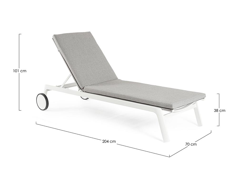 Tumbona de aluminio Jalisco Bizzotto - 7
