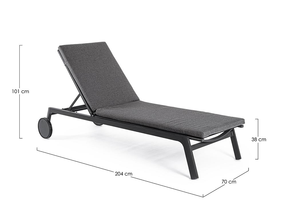 Tumbona de aluminio Jalisco Bizzotto - 15