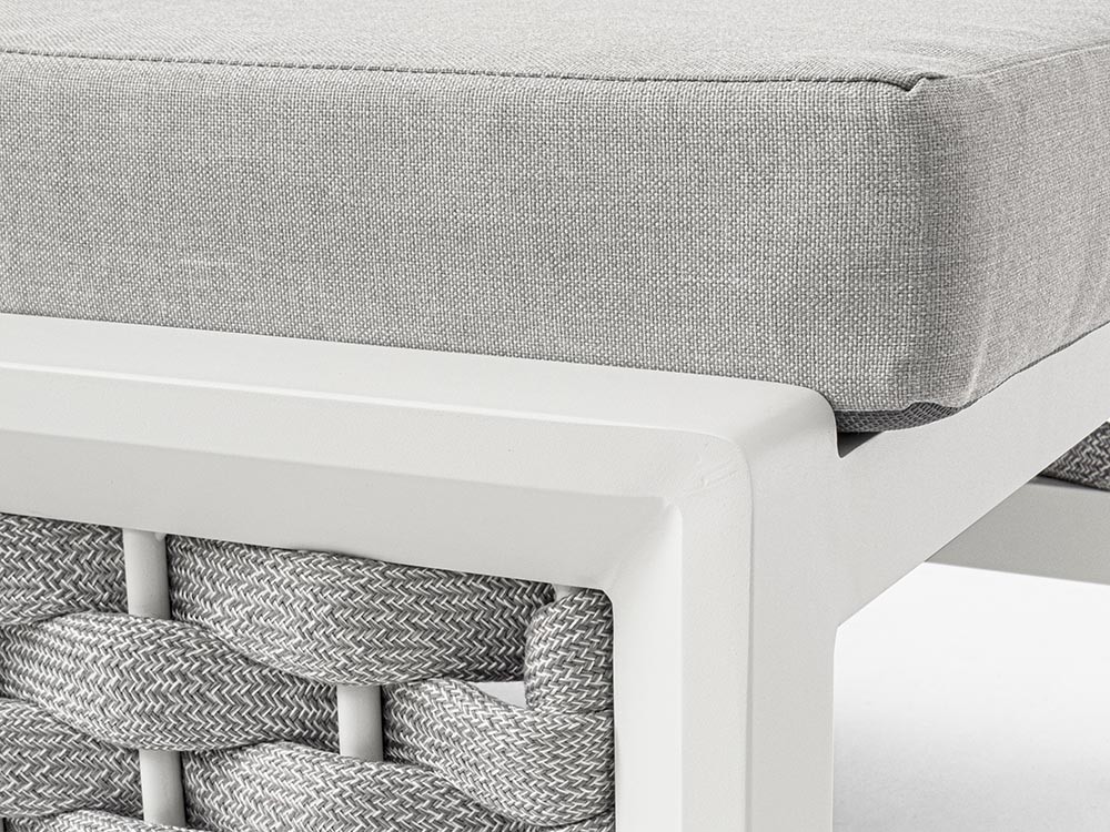 Tumbona de aluminio y cuerda trenzada Otavio Bizzotto - 9