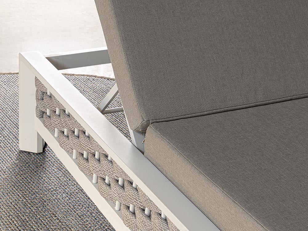 Tumbona de aluminio y cuerda trenzada Otavio Bizzotto - 10