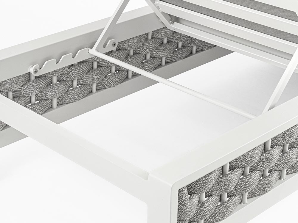 Tumbona de aluminio y cuerda trenzada Otavio Bizzotto - 11