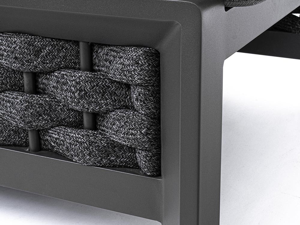 Tumbona de aluminio y cuerda trenzada Otavio Bizzotto - 17