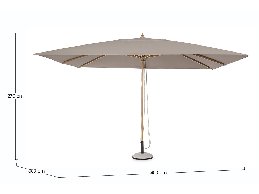 Parasol Eclipse 3x4 de Bizzotto - 4