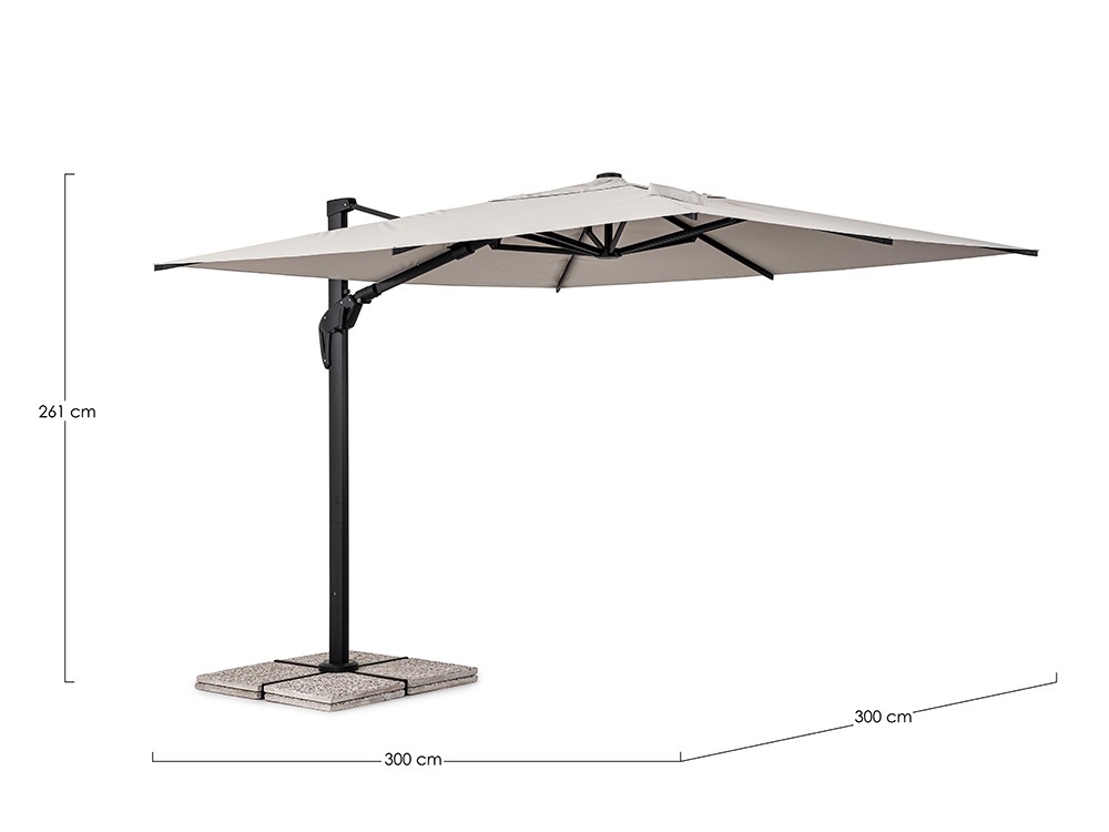 Parasol Aries 3x3 Bizzotto - 8