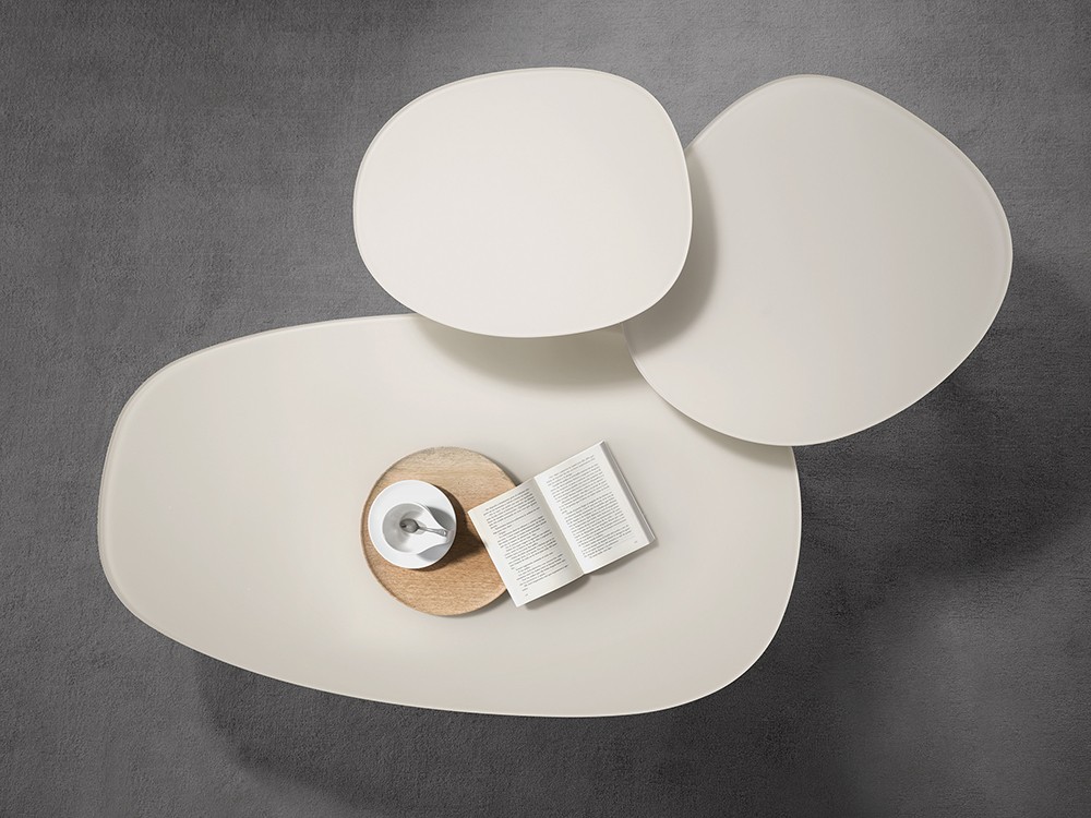 Mesa de centro April de acero y cristal Ramiro Tarazona - 2