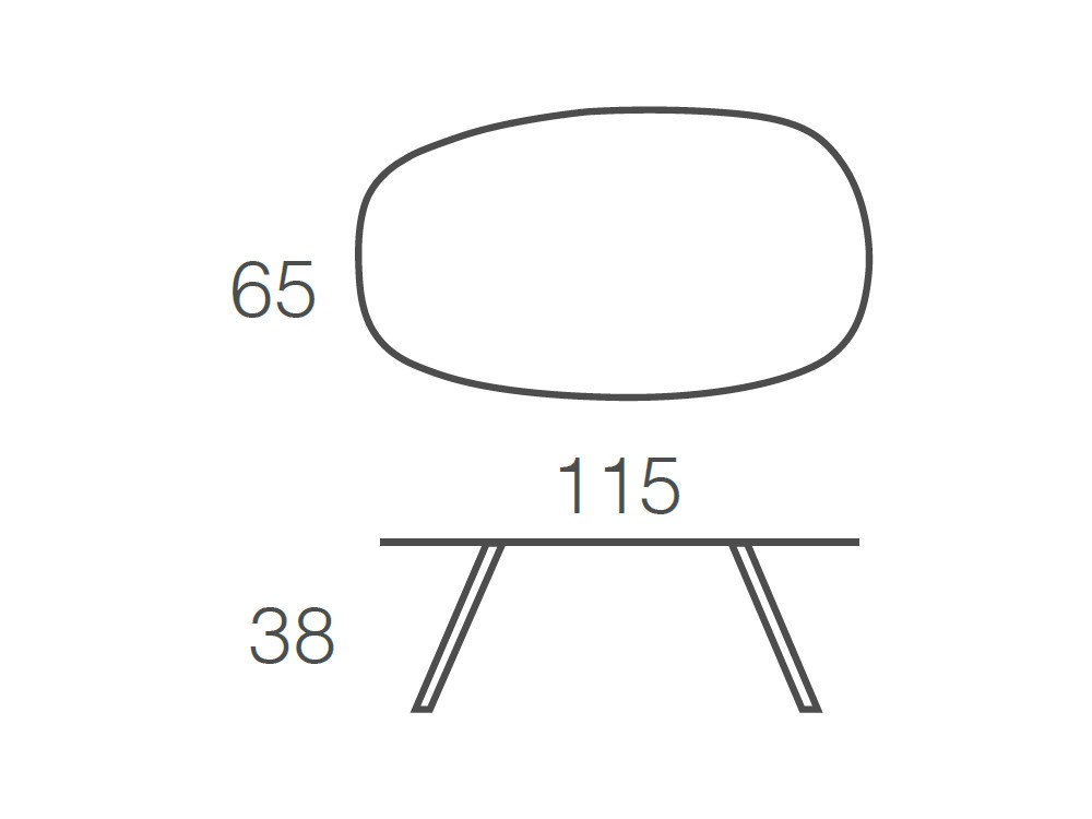 Mesa de centro April de acero y cristal Ramiro Tarazona - 3