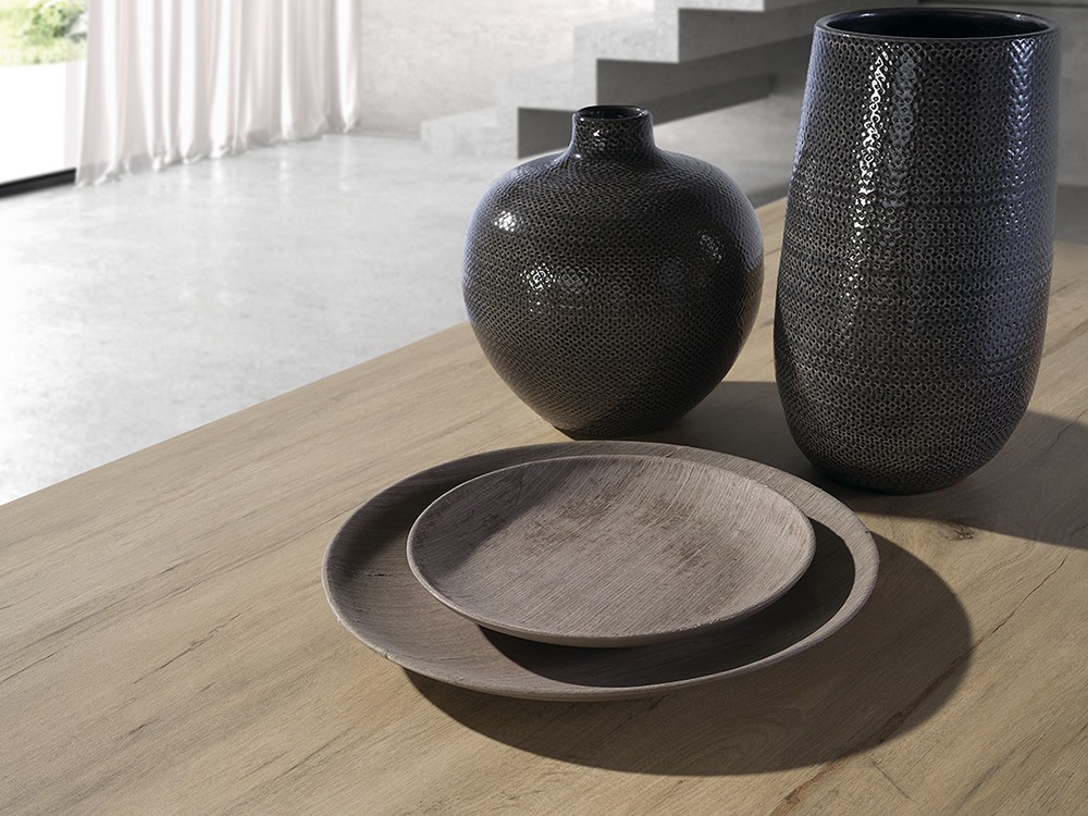 Mesa fija para comedor Denver de acero y porcelánico de Ramiro Tarazona - 4