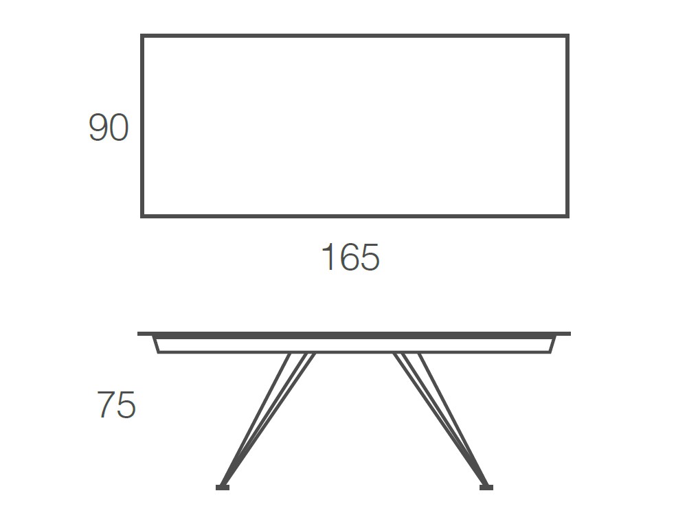 Mesa fija para comedor Denver de acero y porcelánico de Ramiro Tarazona - 6