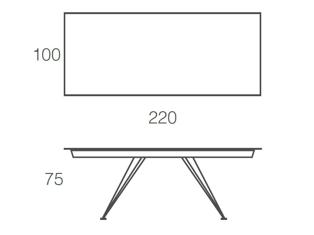 Mesa fija para comedor Denver de acero y porcelánico de Ramiro Tarazona - 11