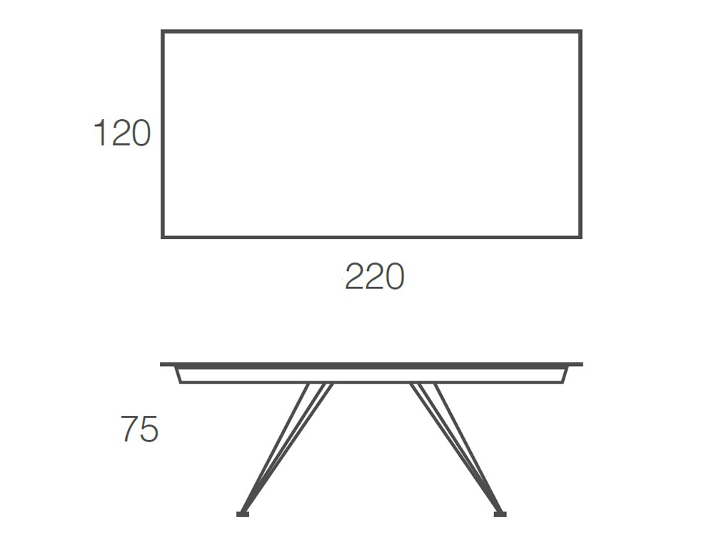 Mesa fija para comedor Denver de acero y porcelánico de Ramiro Tarazona - 12