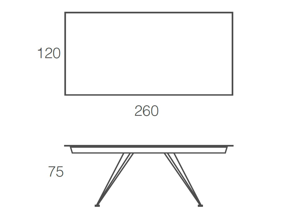 Mesa fija para comedor Denver de acero y porcelánico de Ramiro Tarazona - 16
