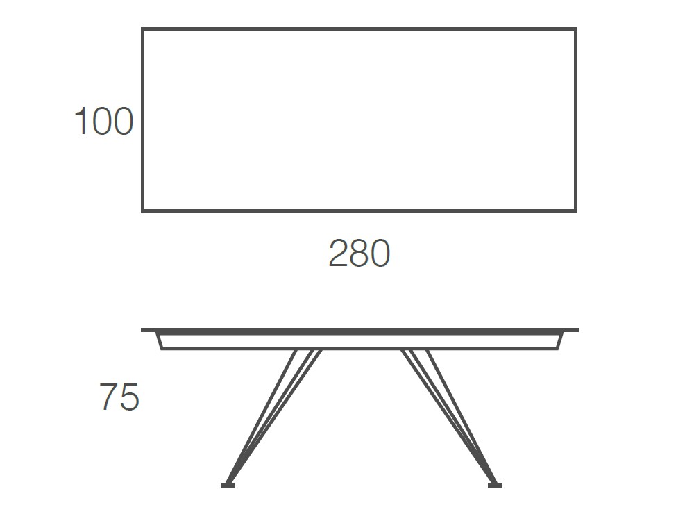 Mesa fija para comedor Denver de acero y porcelánico de Ramiro Tarazona - 17
