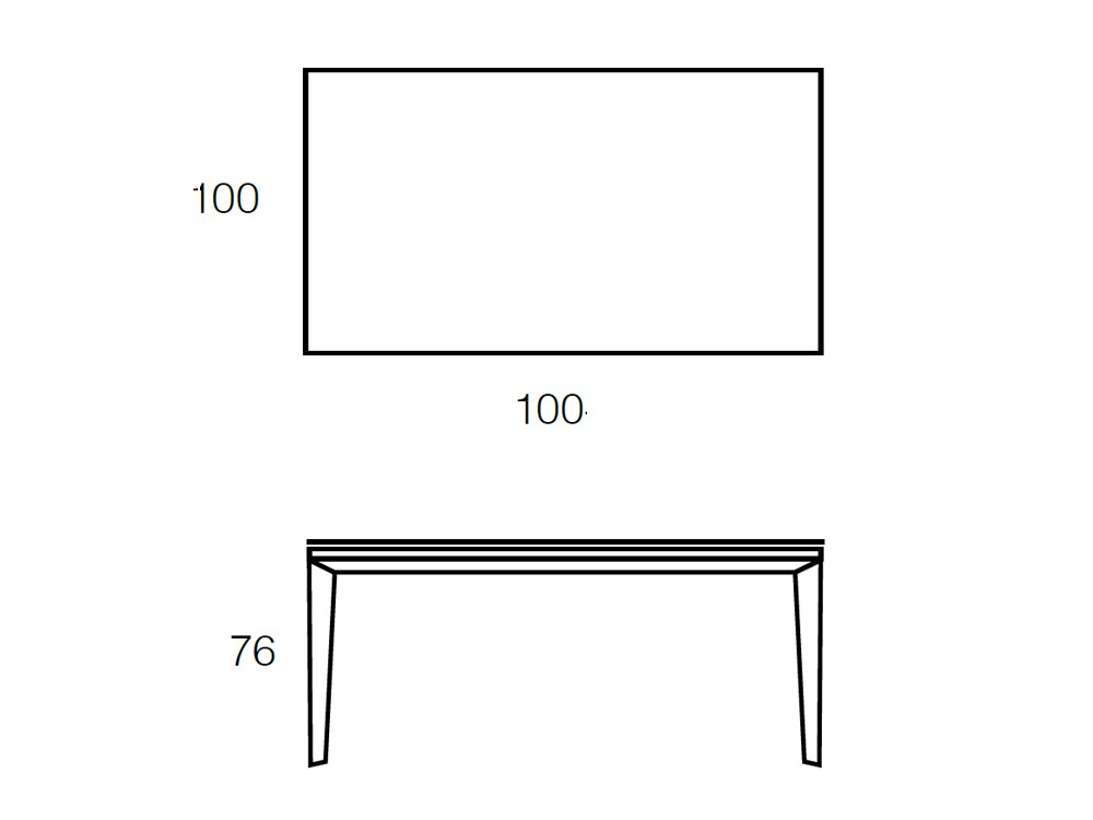 Mesa fija de comedor Elegance porcelánico de Ramiro Tarazona - 3