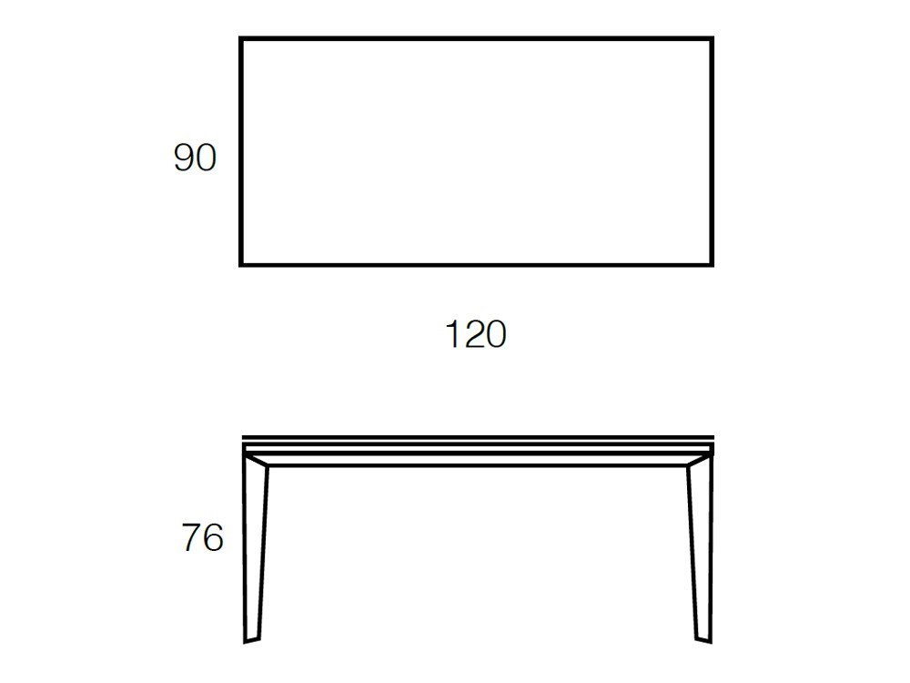 Mesa fija de comedor Elegance porcelánico de Ramiro Tarazona - 4