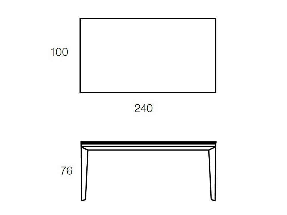 Mesa fija de comedor Elegance porcelánico de Ramiro Tarazona - 14