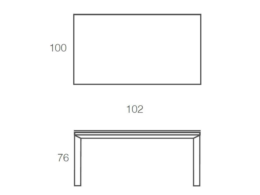 Mesa fija de comedor Freedom porcelánico de Ramiro Tarazona - 4