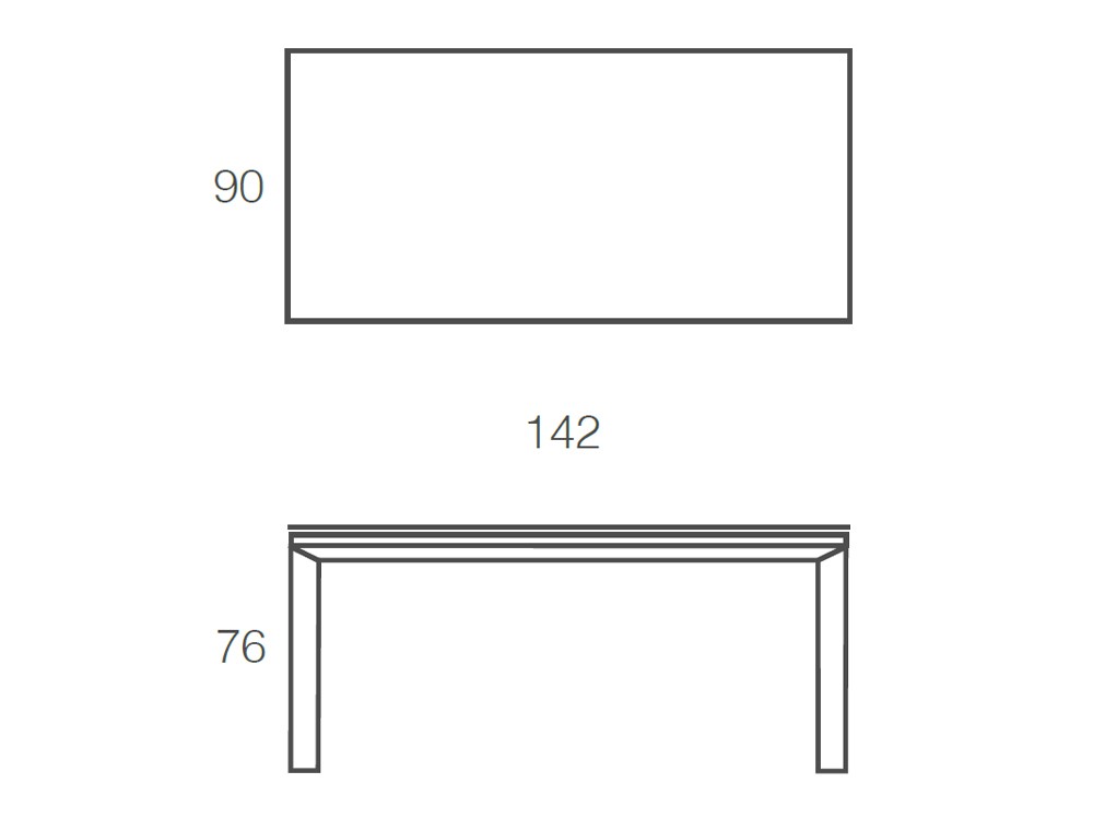 Mesa fija de comedor Freedom porcelánico de Ramiro Tarazona - 7