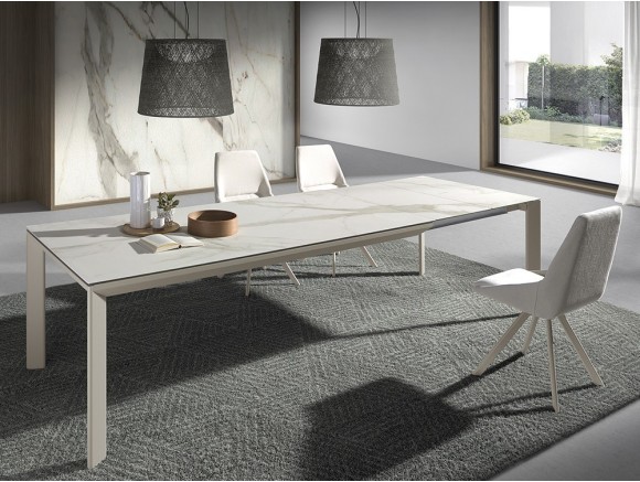 Mesa extensible Freedom porcelánico de Ramiro Tarazona - 1