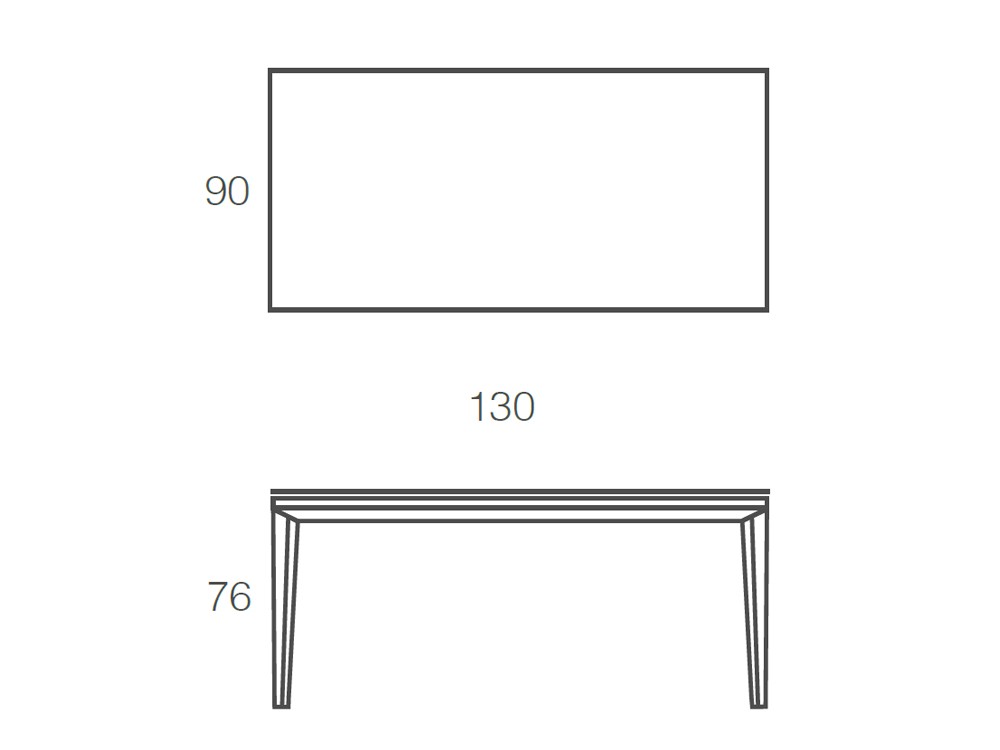 Mesa fija de comedor Iconic porcelánico Ramiro Tarazona - 4